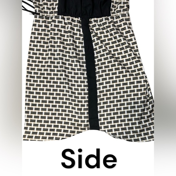 Vince Camuto Women’s Casual Geometrical Printed Color Block Cuff Sleeve Dress 10 - Picture 11 of 16